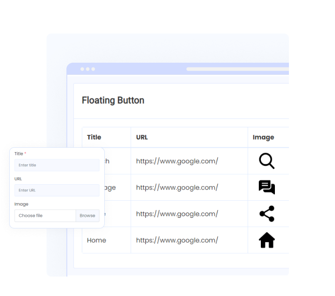 incorporate Floating Button Through AD-App Dev's Admin Panel