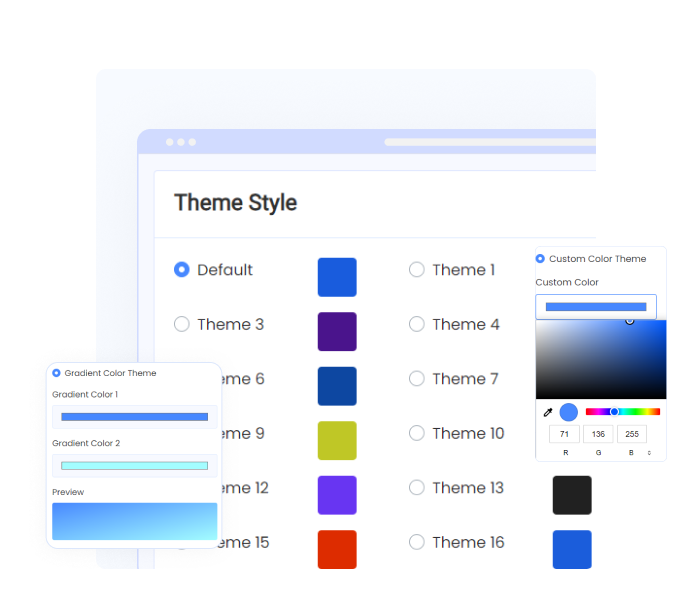 Theme Customization Using AD-App Dev's Admin Panel